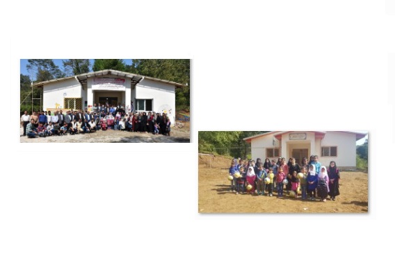 افتتاح 2مدرسه اهدائی بنیاد قلم‌چی در روستاهای استان مازندران
