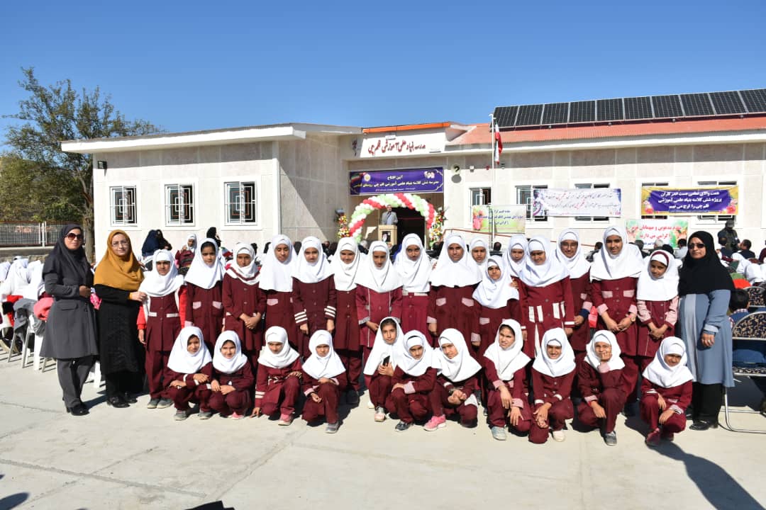 افتتاح مدرسه 6کلاسه بنیادقلم‌چی در روستای کماسی گرگان
