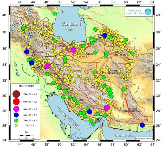 اردیبهشت ماه امسال؛ ایران بیش از 900 بار لرزید