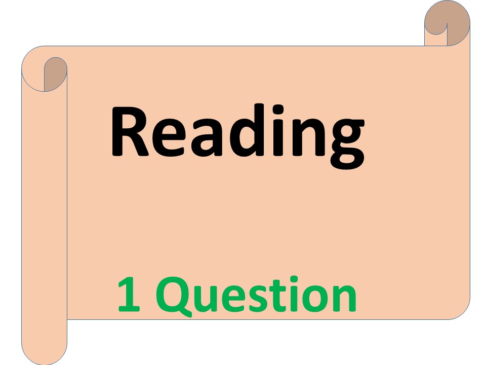 ریدینگ -زبان انگلیسی - درک مطلب یک سوالی (15)- فرشید کامرانی