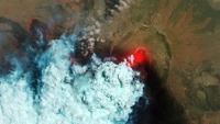 تصاویر فضایی از آتش‌فشانهای زمین