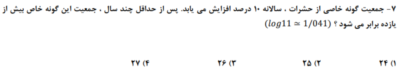 لگاریتم_ حسابان_ نرگس غلامی، رتبه 74 کنکور