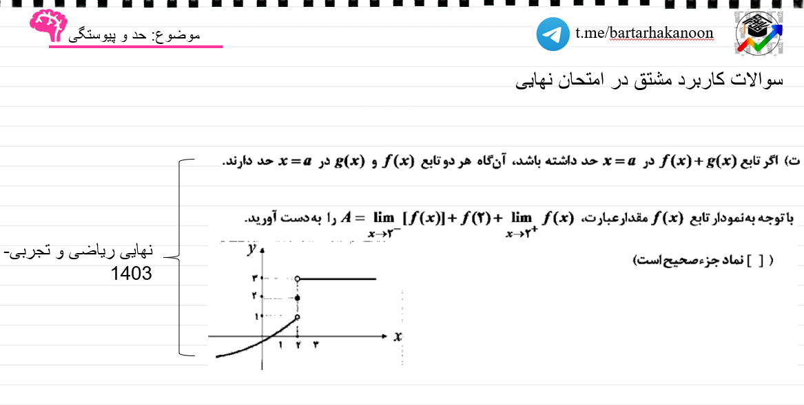حد و پیوستگی- بخش اول-درسنامه- سروش اسماعیلی