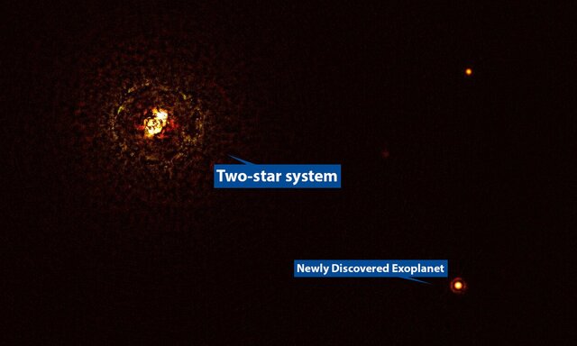 چرخش سیاره‌ای غول‌پیکر به دور داغ‌ترین سامانه ستاره‌ای
