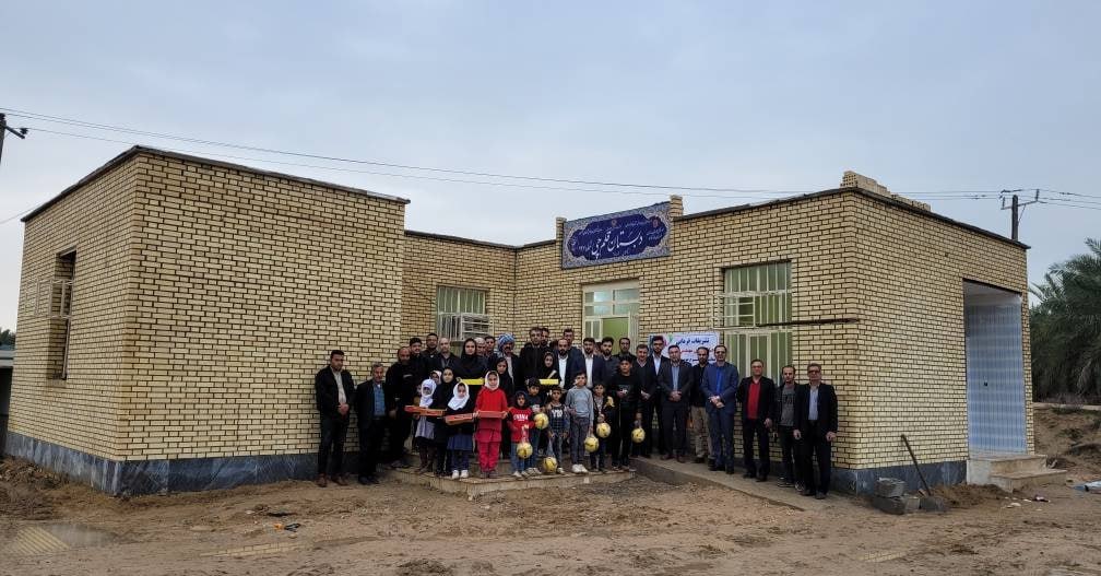 افتتاح دهمین مدرسه (روستای تلتلیه) از 11 مدرسه جدید خوزستان