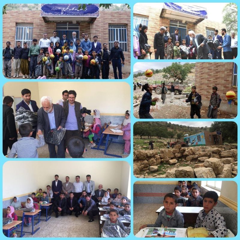 ششمین سالگرد افتتاح مدرسه بنیاد قلم‌چی در روستای ورکوه خوزستان