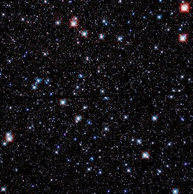 تصویری خیره کننده از مرکز یک خوشه ستاره‌ای